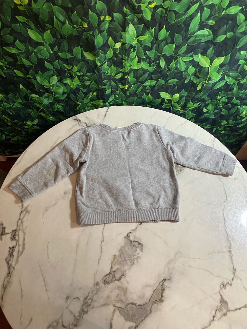 Mini Boden Gray Sweatshirt with Multicolor Flower Appliqué - Picture 5 of 5